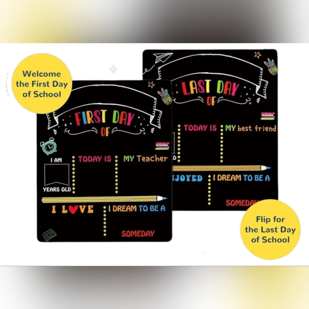 First and Last Day of School Chalkboard Signs